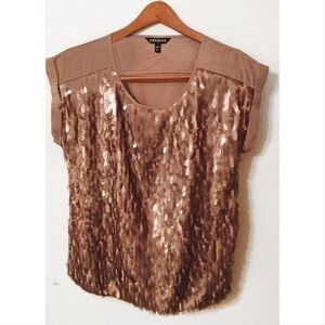 Express sequin embellished blouse nwot